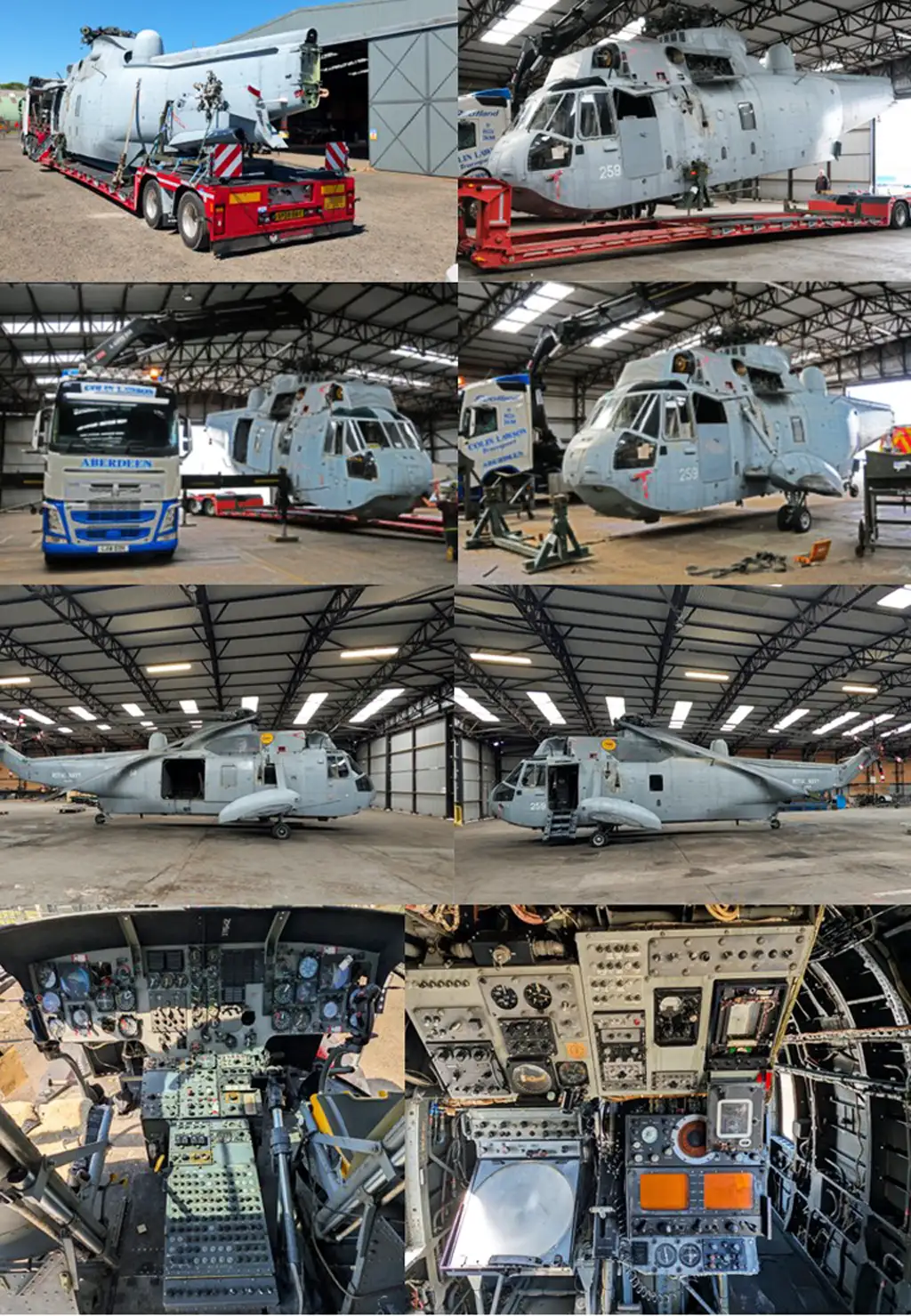 Sea King XV642 arrival